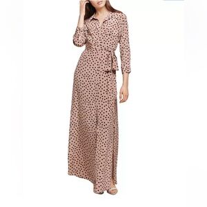L'Agence Cameron Maxi Shirt Dress